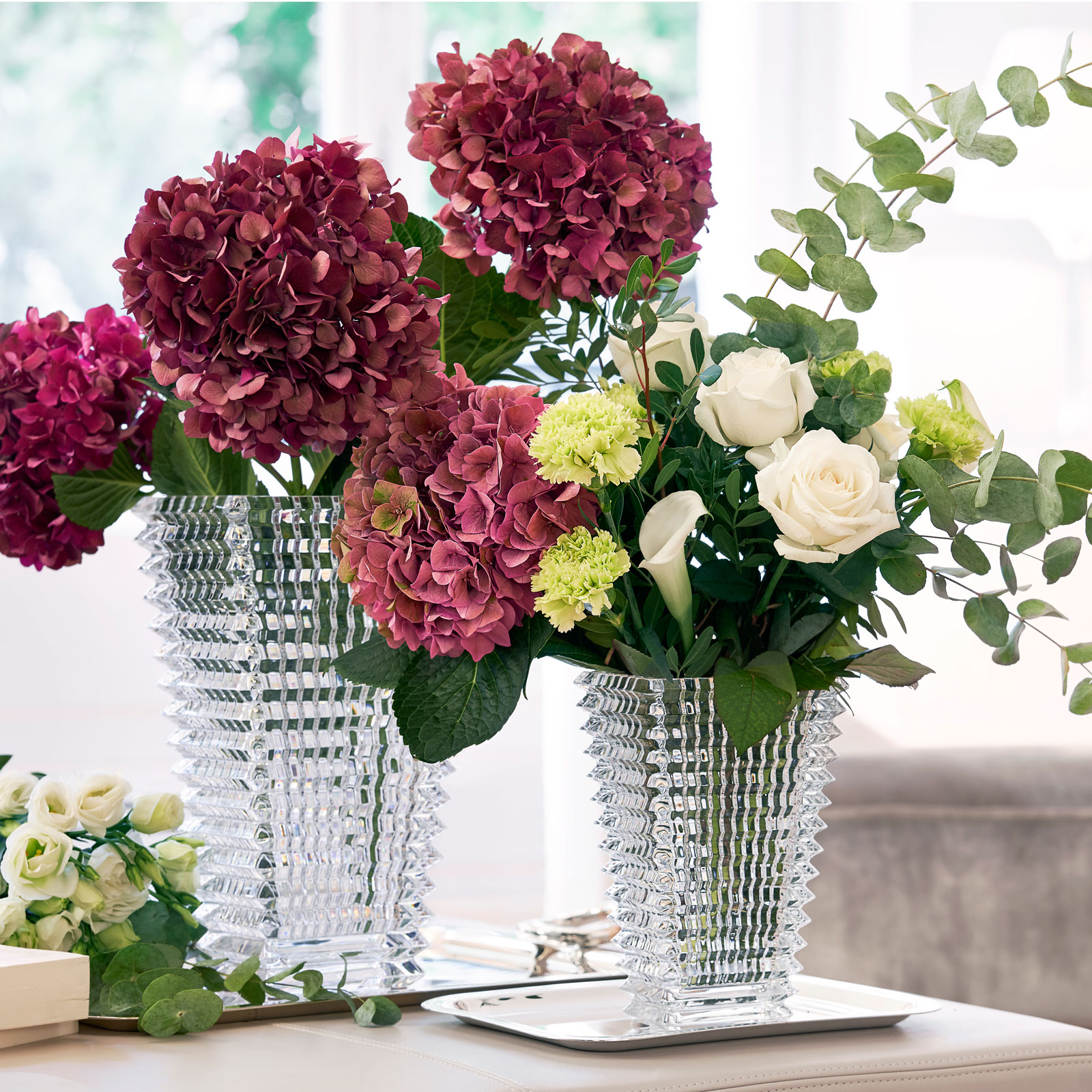 Baccarat Eye Vase 20cm rechteckig klar