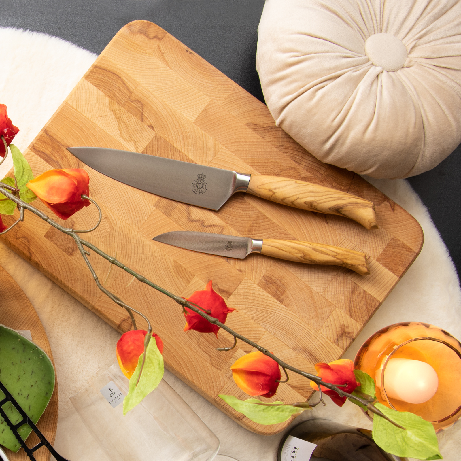 WEITZ Ergo-Line Olivenholz Kochmesser 23cm