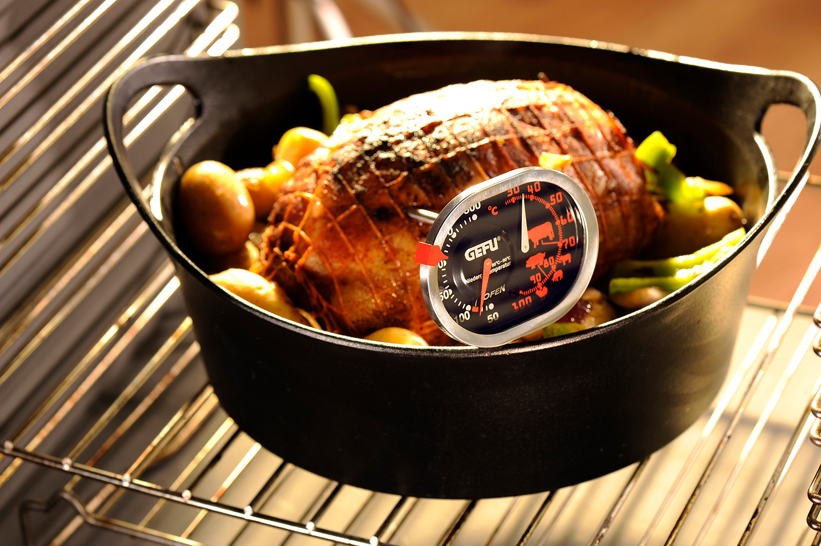 Gefu Braten-/ Ofenthermometer 3in1 MESSIMO