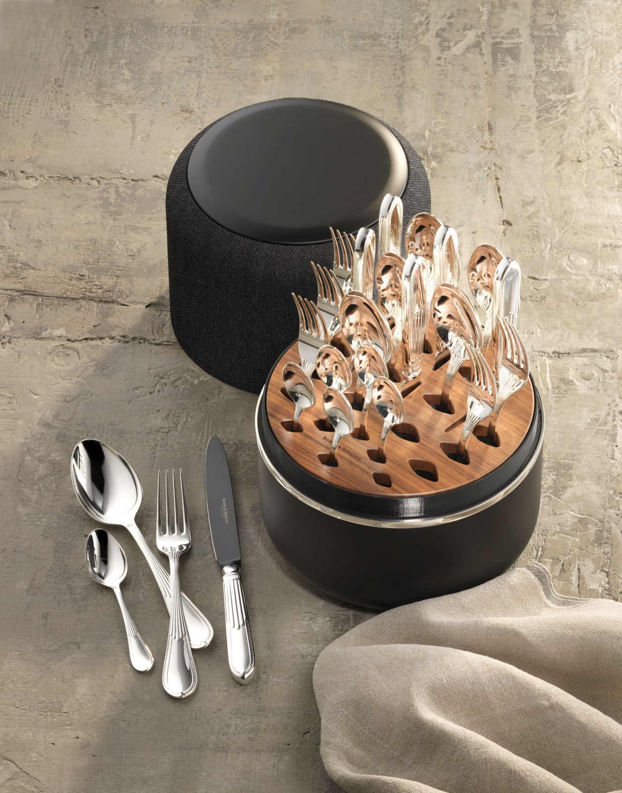 Robbe & Berking Belvedere THE BOX Frozen Black Edition 24tlg.