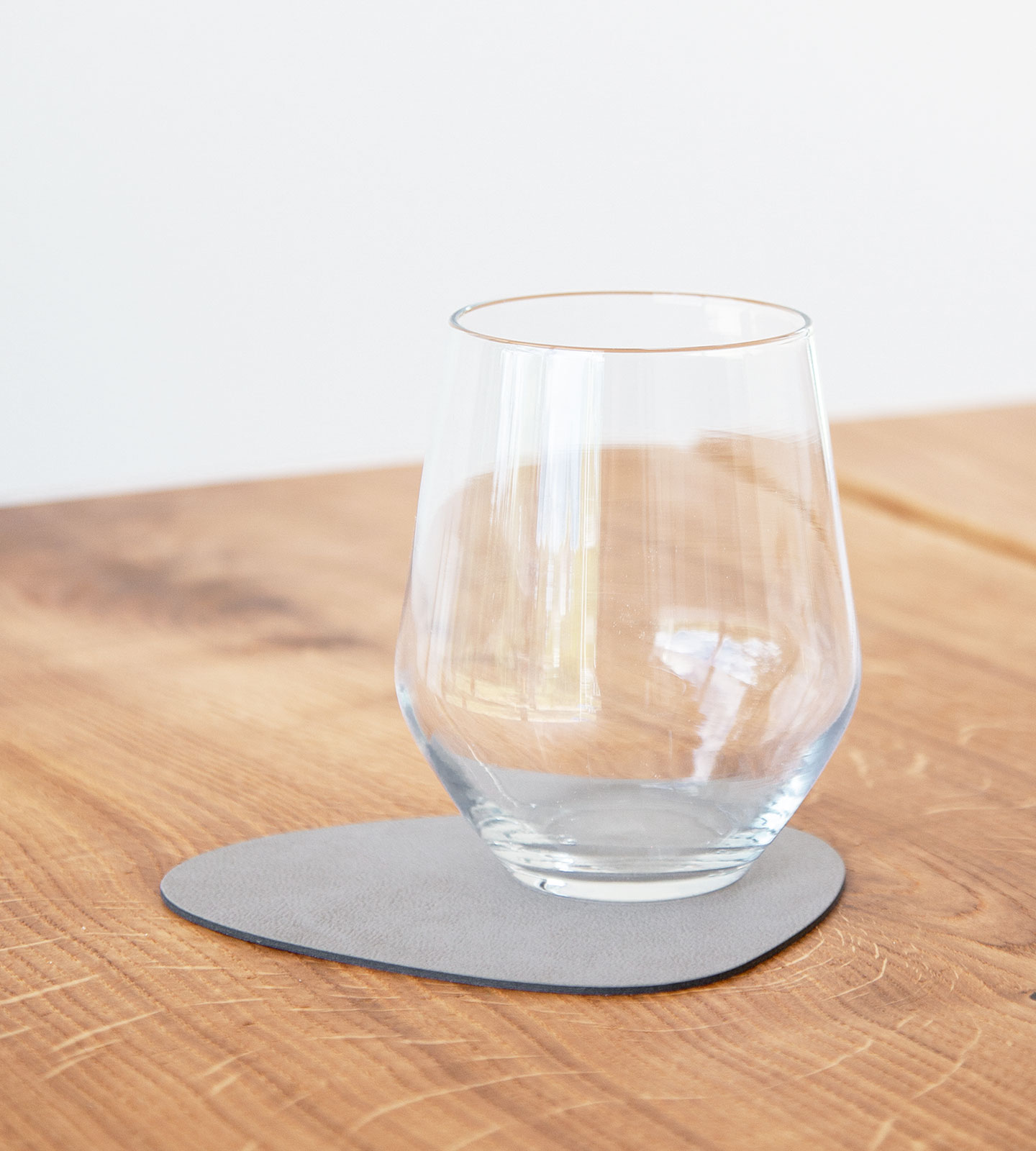 Lind DNA Dänemark Glasuntersetzer Curve 11x13cm Nupo hellgrau