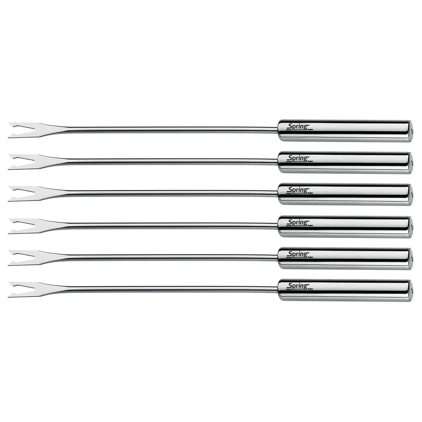 Spring Fondue-Gabeln Fleisch 6er Set Edelstahl