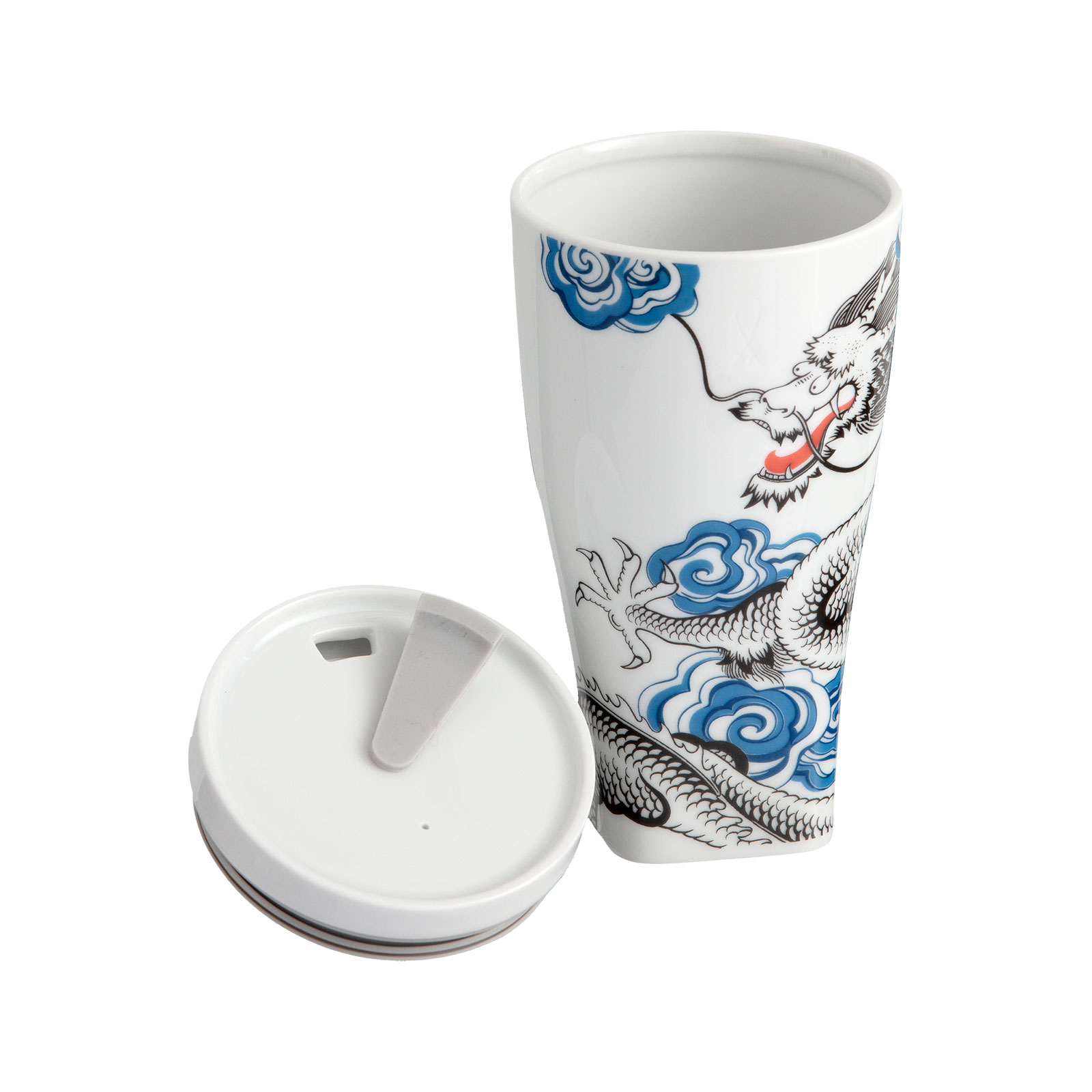Meissen Glücksdrache Coffee to go Becher m. Manschette 0,35ltr.
