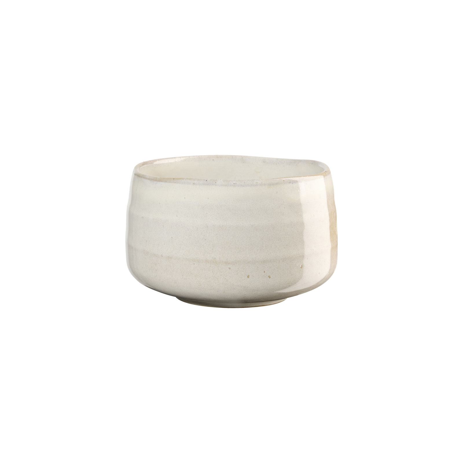 Die Moribana Matcha Schale in weiß ist eine helle Keramikschale in konischer Form.