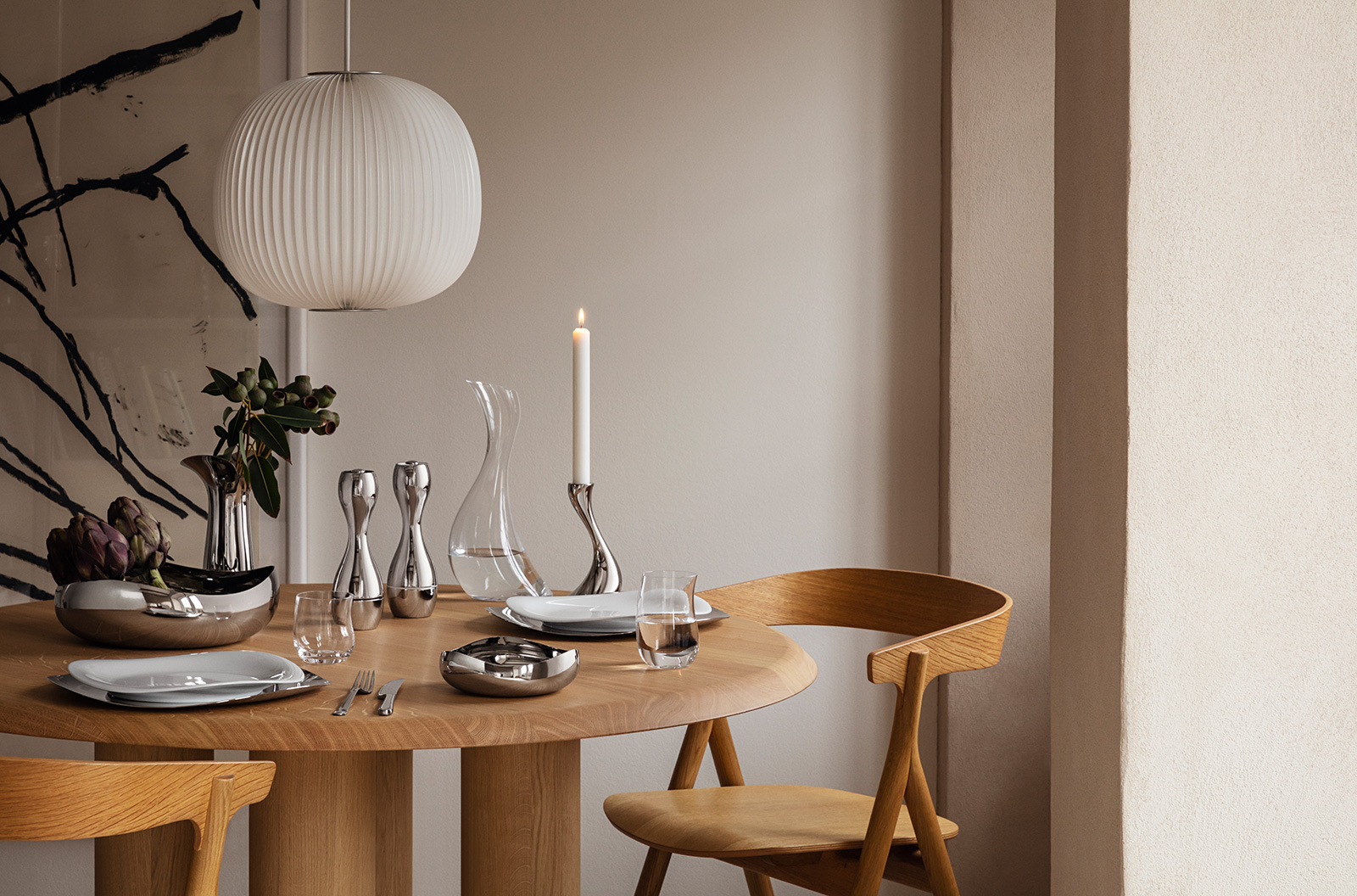 Georg Jensen Cobra Schale mittel 24cm Edelstahl