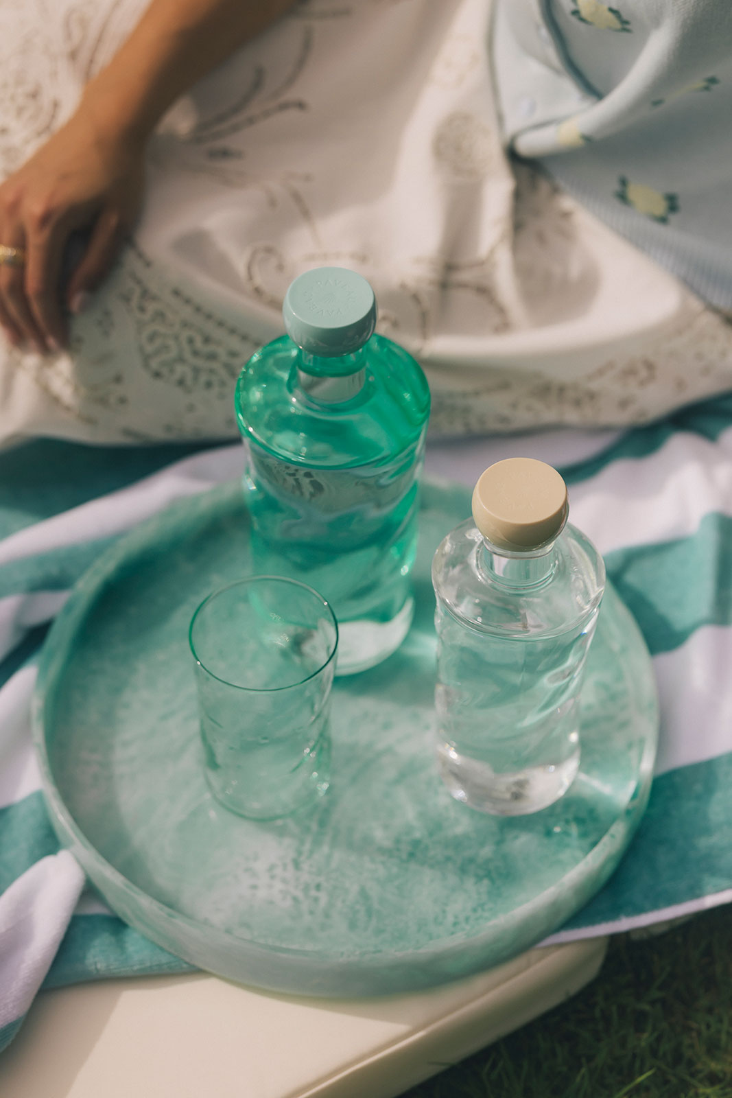 Paveau Swirl Wasserflasche 1,25ltr. Amalfi