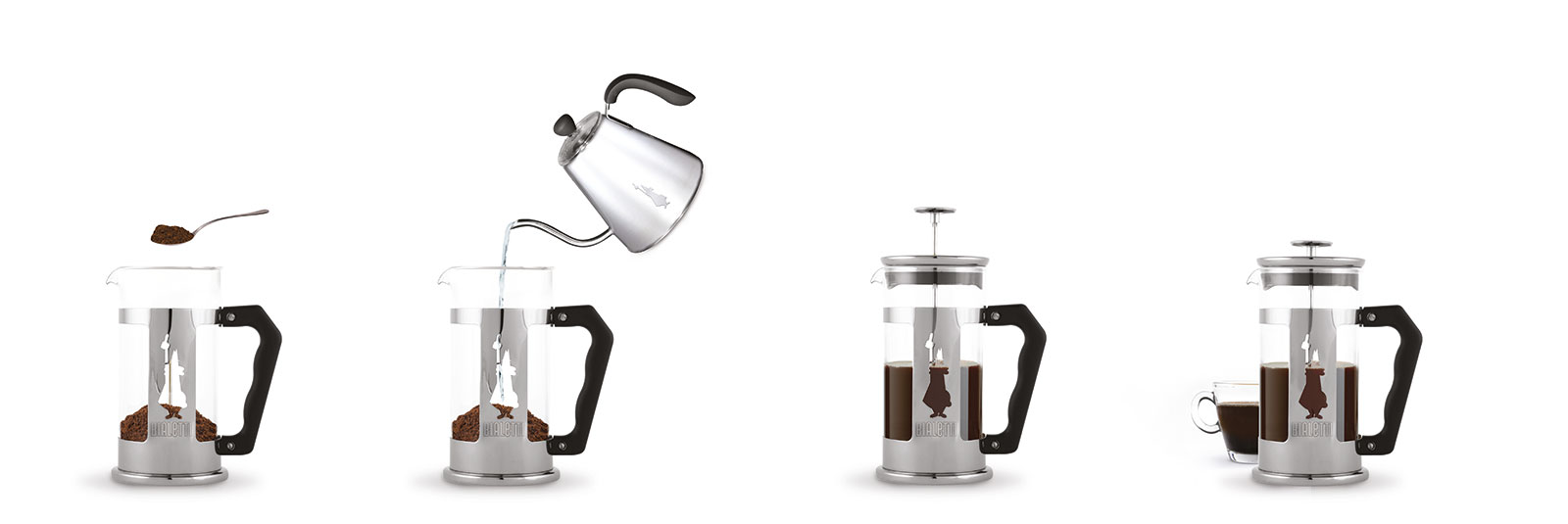Bialetti Italien Preziosa Kaffeebereiter / French Press  0,35ltr.