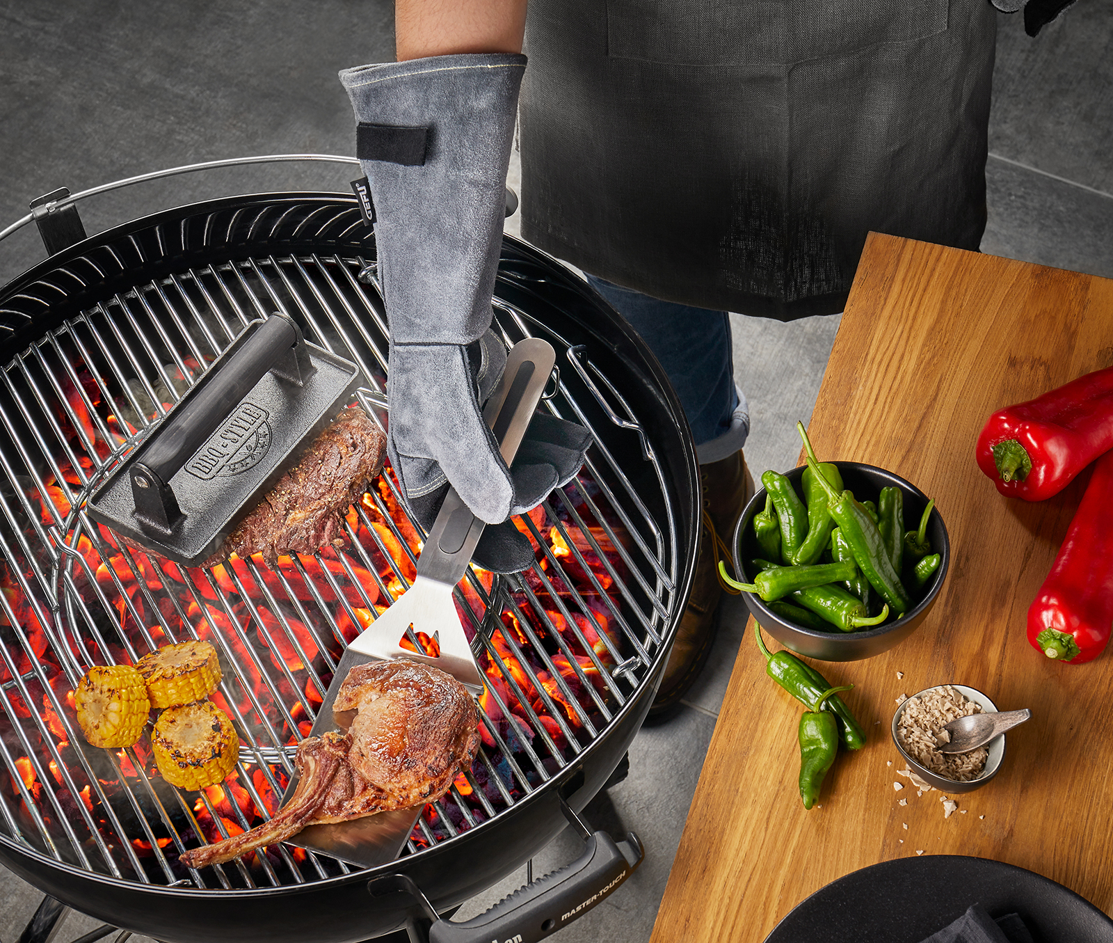 Gefu Grillhandschuhe BBQ Veloursleder