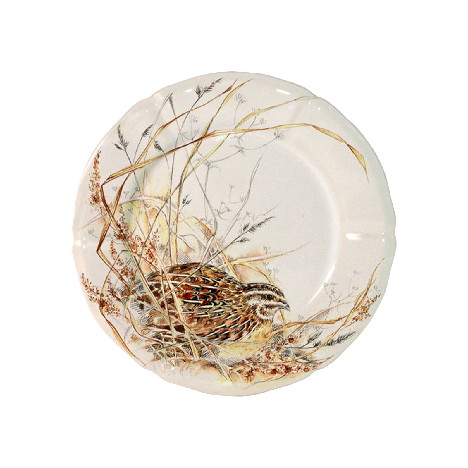 Gien Sologne Cocktailteller 16,3cm Wachtel