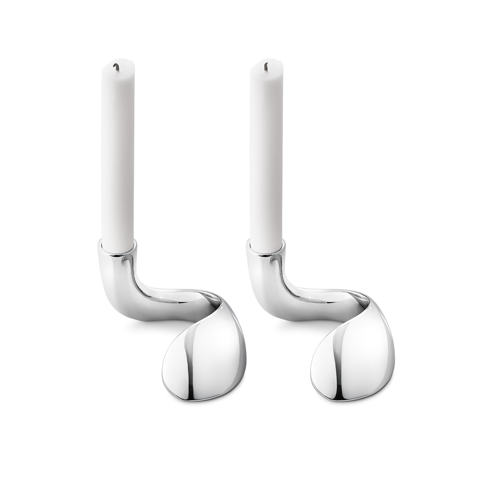 Georg Jensen Kerze 2,2cm x 24,0cm weiß 2 Stück