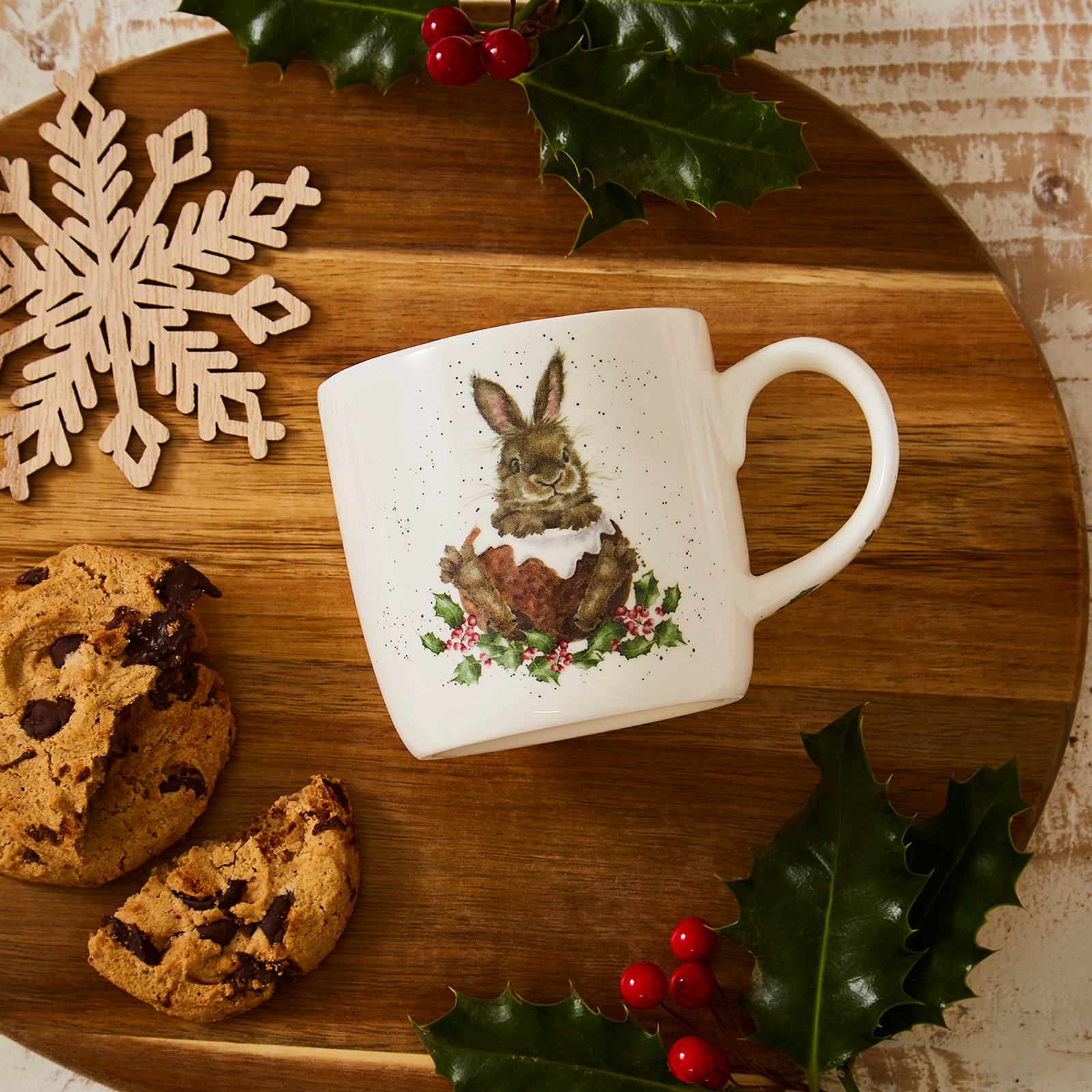 Royal Worcester Wrendale Designs Becher Merry Little Christmas 0,31ltr. (Christmas Collection)