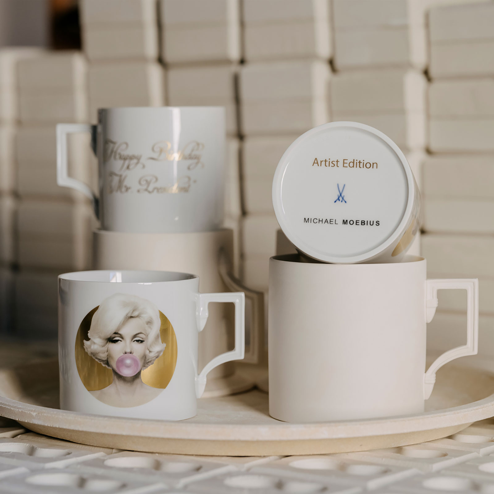 Meissen Marilyn Henkelbecher 0,50ltr. Gold