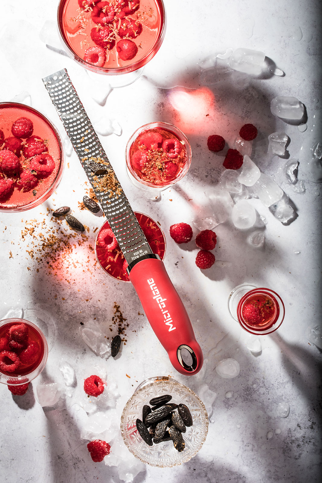 Microplane Premium Classic Reibe Zester granatapfelrot