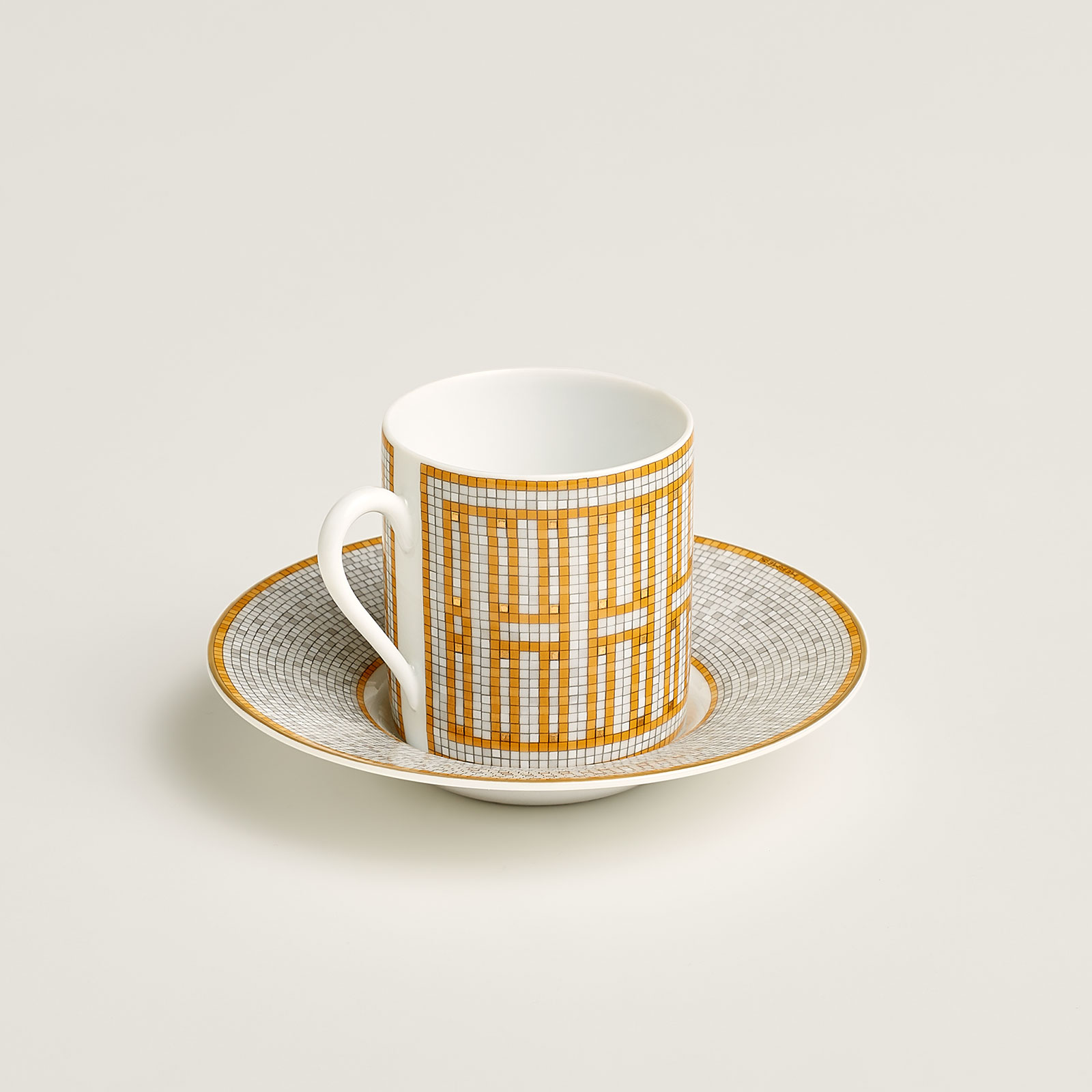 HERMÈS Paris Mosaïque au 24 Gold Espressotasse m. U. 0,10ltr.