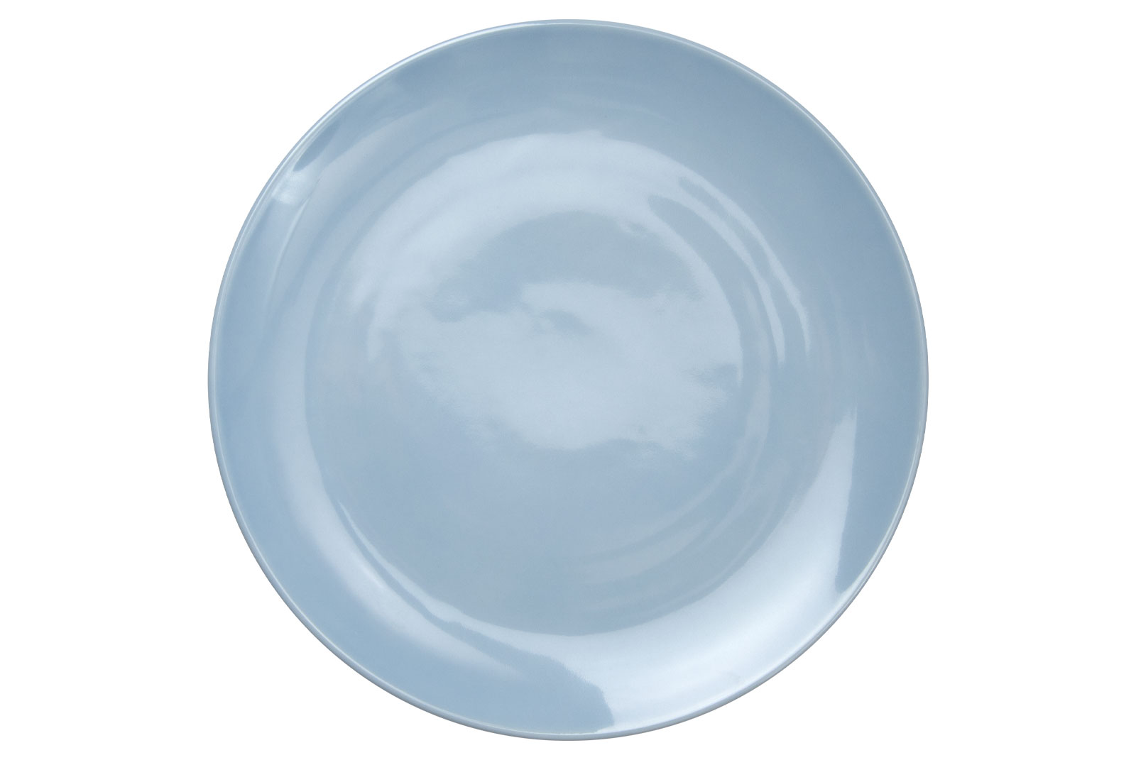 Der Dibbern One Color morgenblau Speiseteller ist ein großer Porzellanteller mit vergissmeinnichtblauer Glasur.