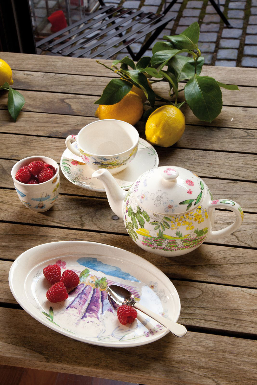 Gien Provence Kaffee-/ Tee-Untertasse 15,2cm