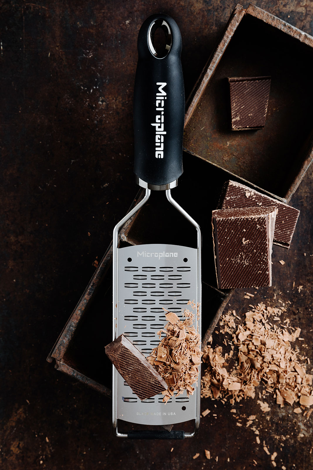 Microplane Gourmet Reibe 2-Wege Schneider schwarz