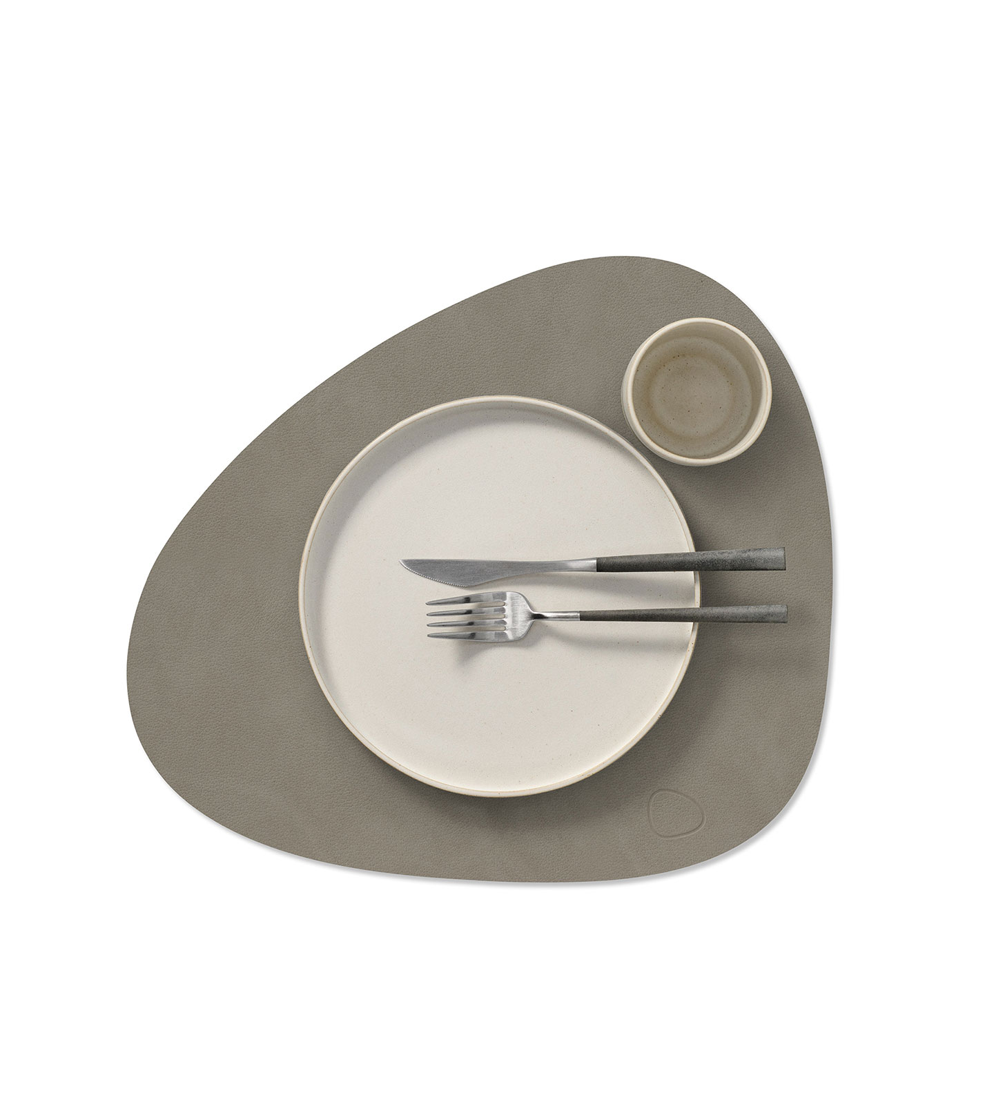 Lind DNA Dänemark Tischset Curve 37x44cm Nupo flint grey