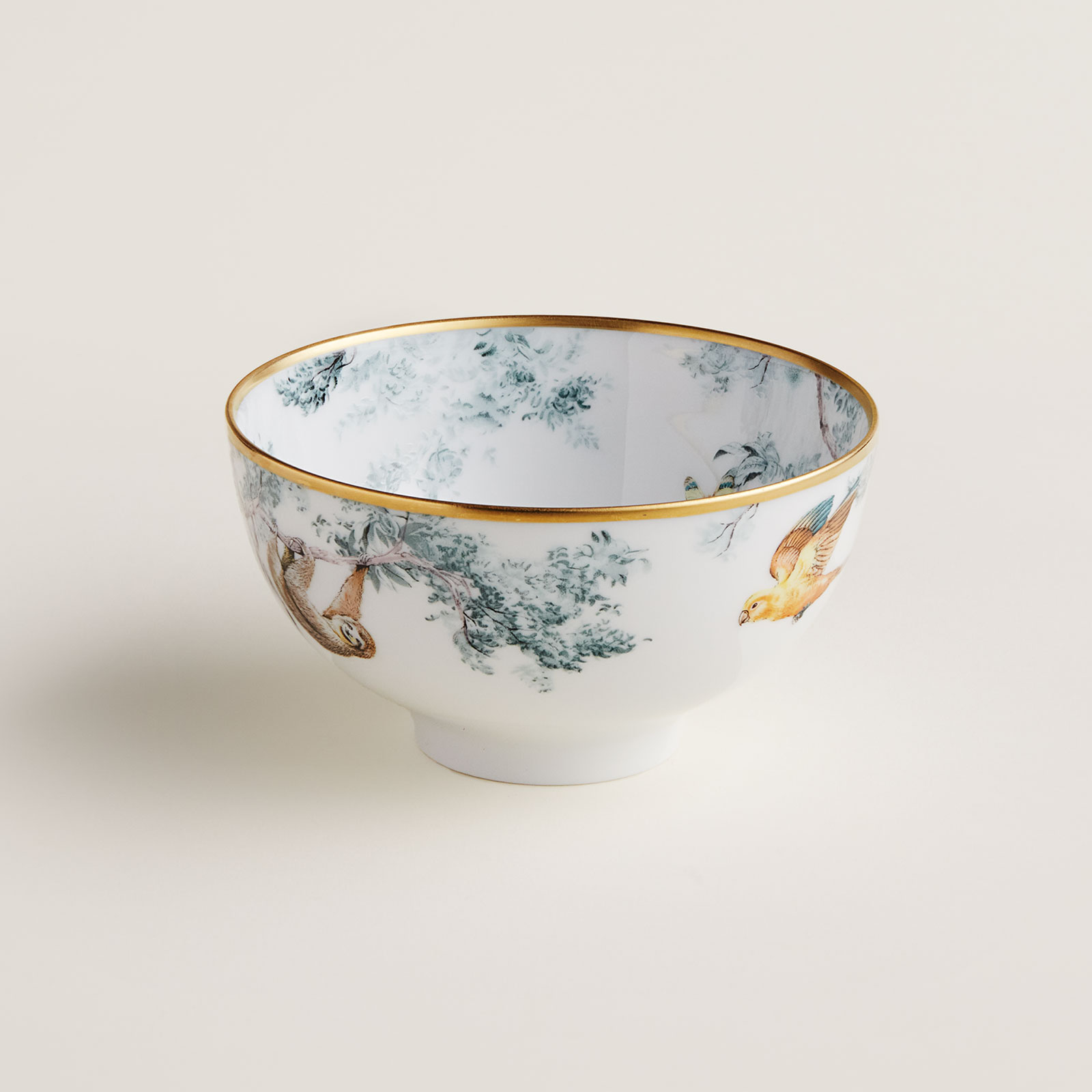 HERMÈS Paris Carnets d'Équateur Bowl Vögel 12cm