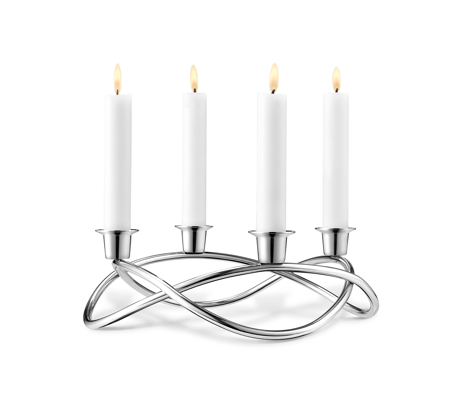 Georg Jensen Kerze 2,2cm x 24,0cm weiß 2 Stück