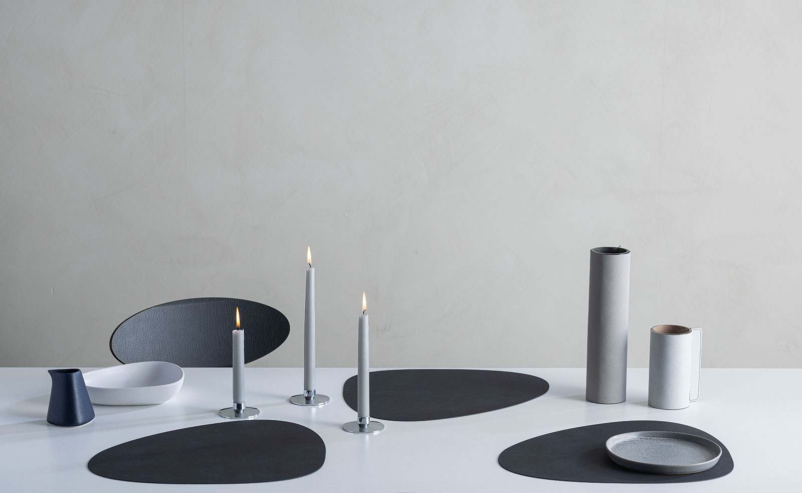 Lind DNA Dänemark Tischset Curve 37x44cm Nupo black