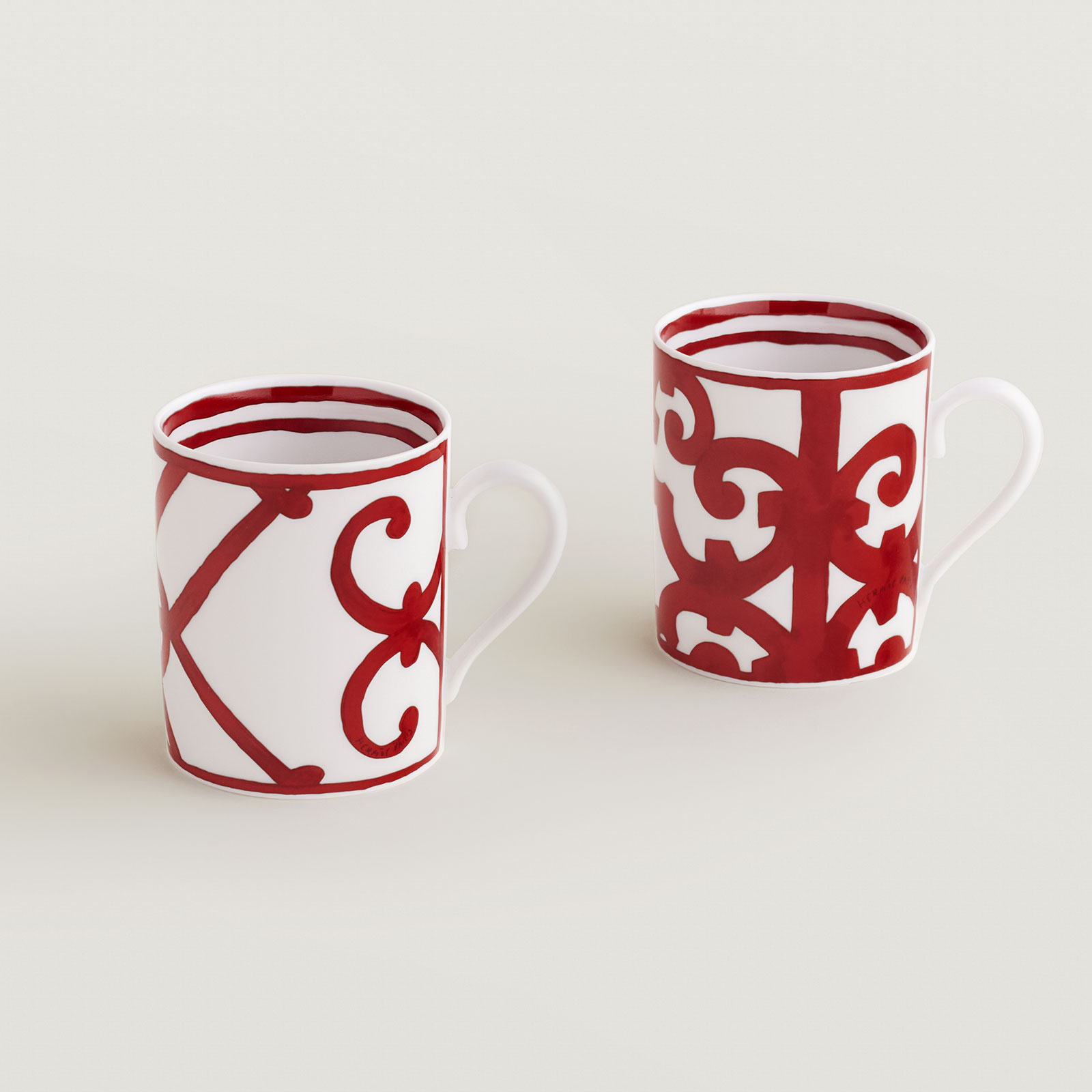 HERMÈS Paris Balcon du Guadalquivir 2er Set Becher (Nr. 1+2)