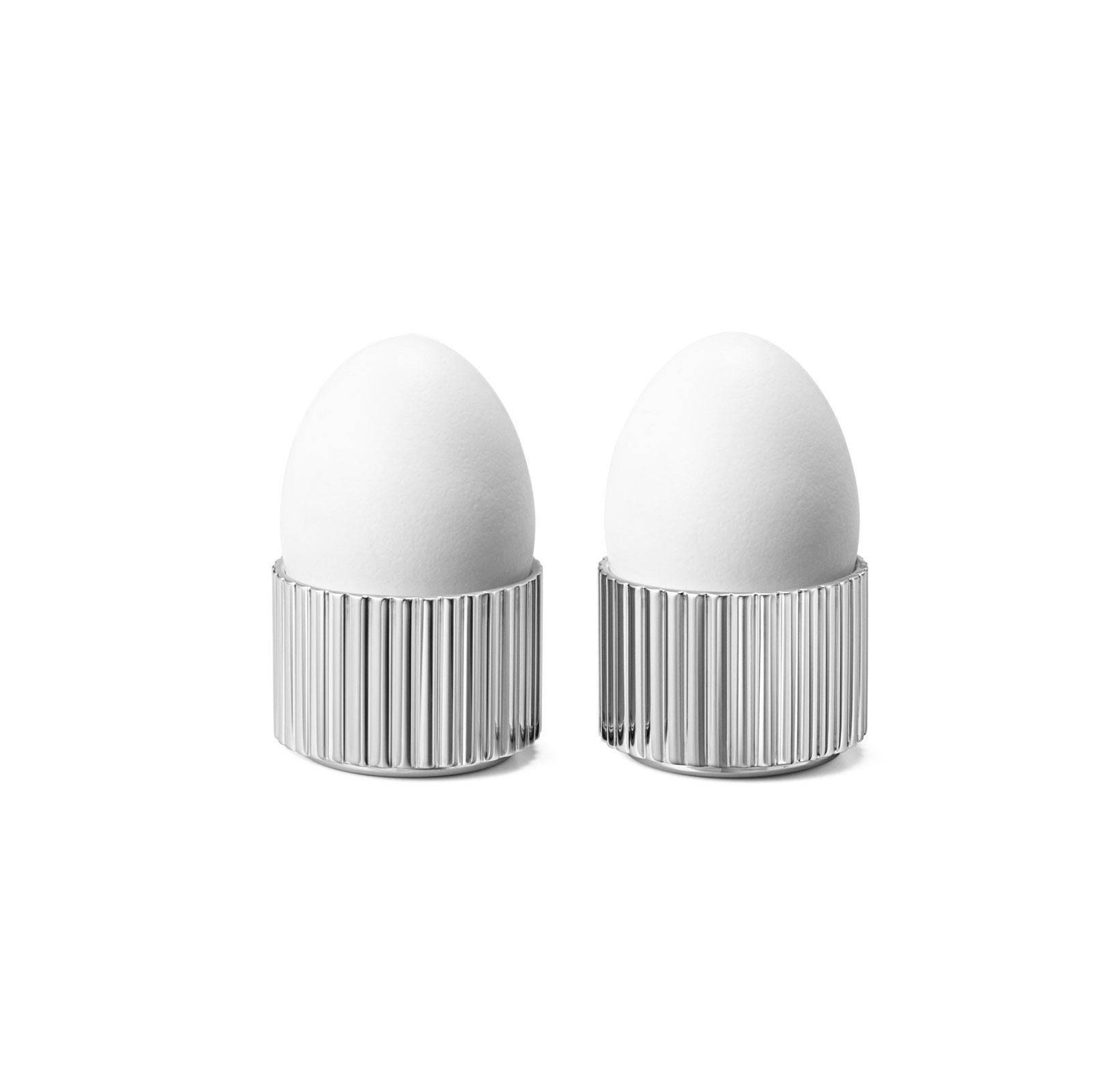 Georg Jensen Bernadotte Eierbecher-Set 2 Stück Edelstahl