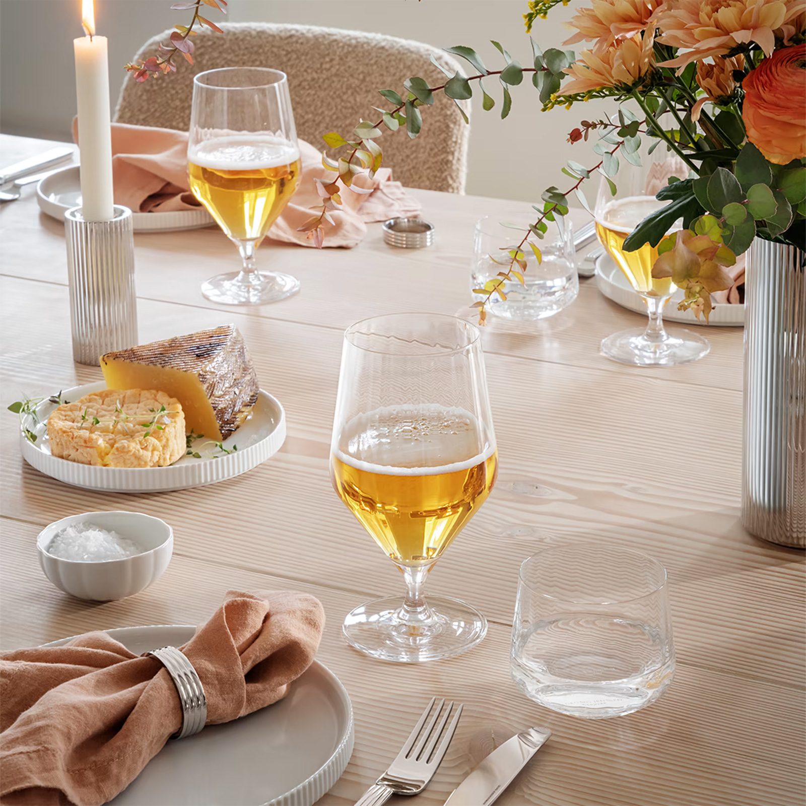 Georg Jensen Bernadotte Biergläser 0,52ltr. 6er Set