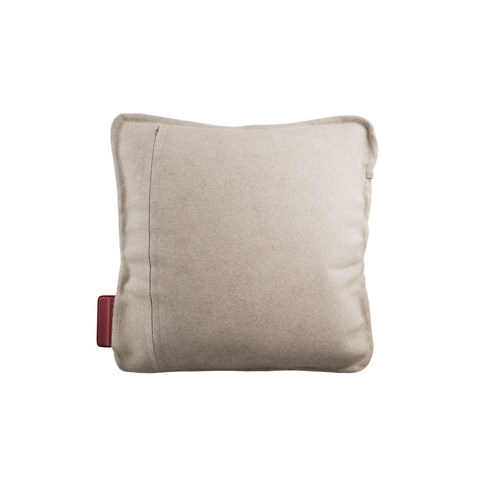 Die Rückseite des Ploov Heizkissens Original Beige von Stoov.