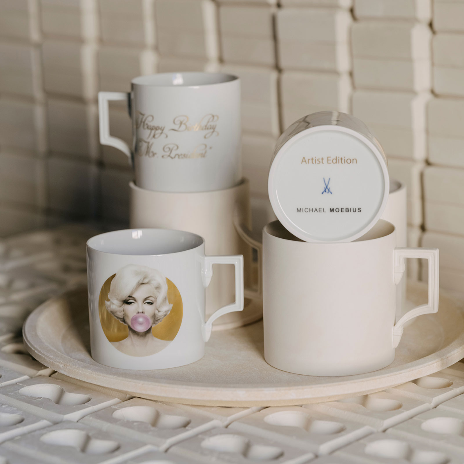 Meissen Marilyn Henkelbecher 0,50ltr. Pink