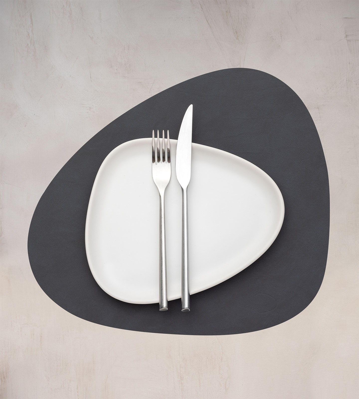 Lind DNA Dänemark Tischset Curve 37x44cm Nupo anthrazit