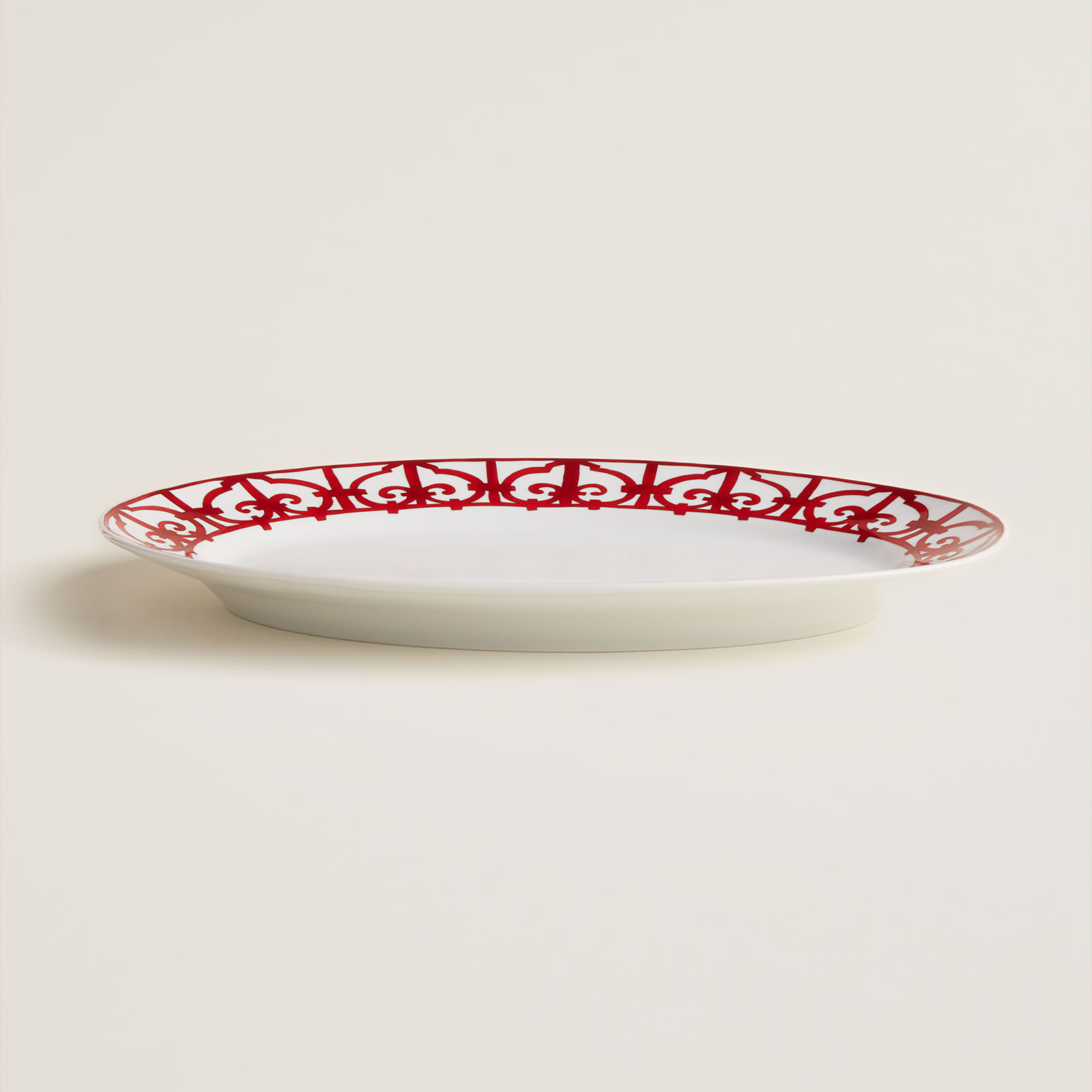 HERMÈS Paris Balcon du Guadalquivir Platte oval 42cm