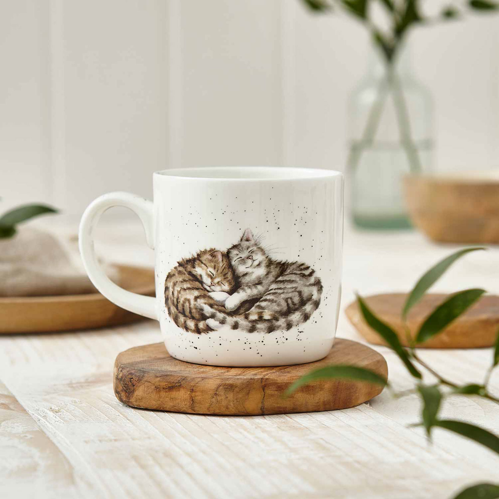 Royal Worcester Wrendale Designs Becher Feline Good / Katzen 0,31ltr.
