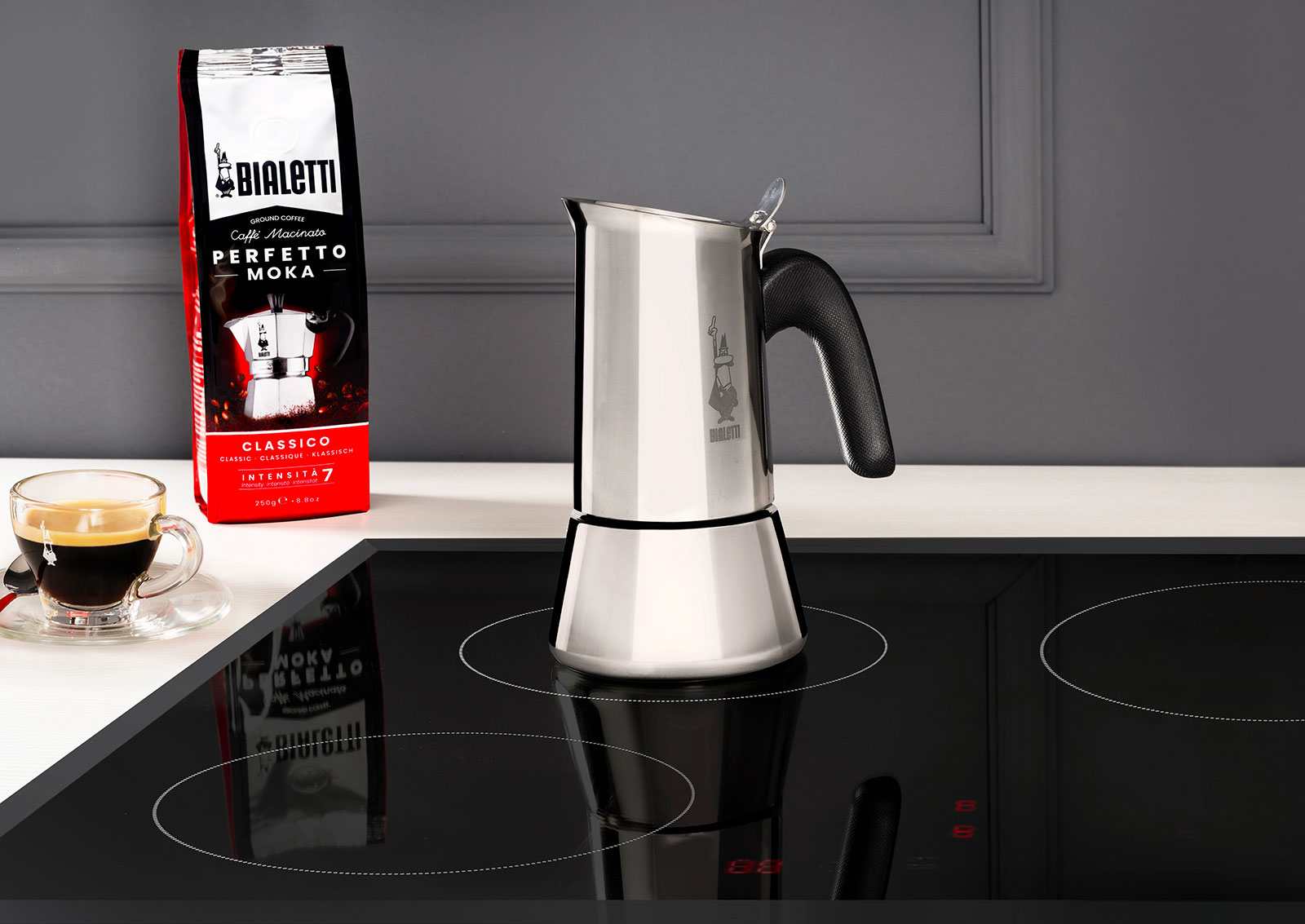 Bialetti Italien Venus Induktion Espressokocher 2 Tassen