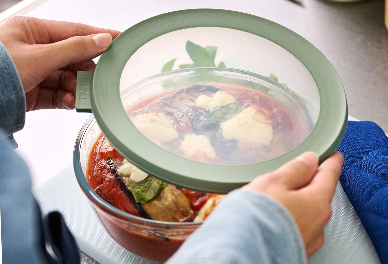 Mepal Cirqula Glas Multi Bowl 3,00ltr. nordic sage
