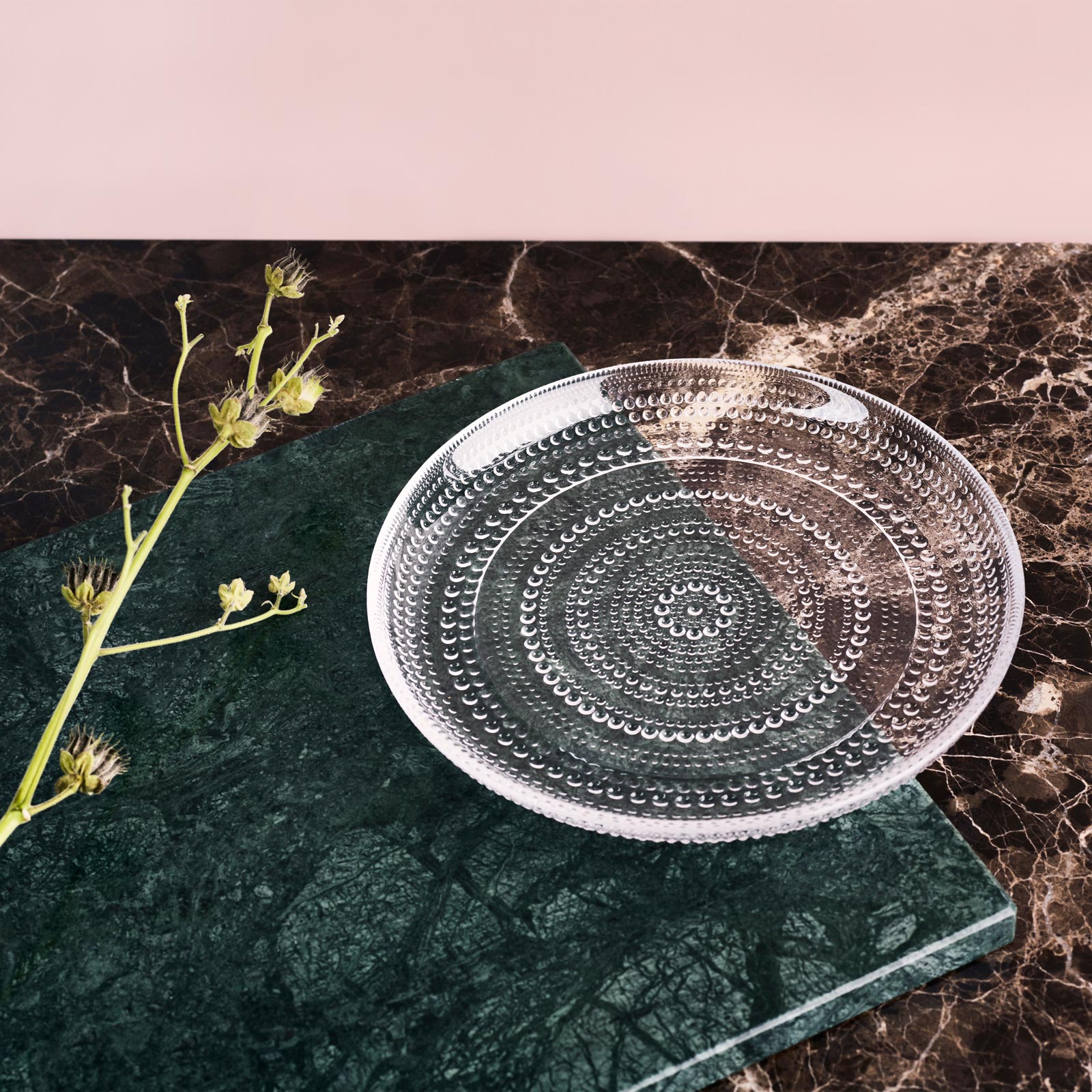 iittala Kastehelmi Teller 24,8cm clear/klar
