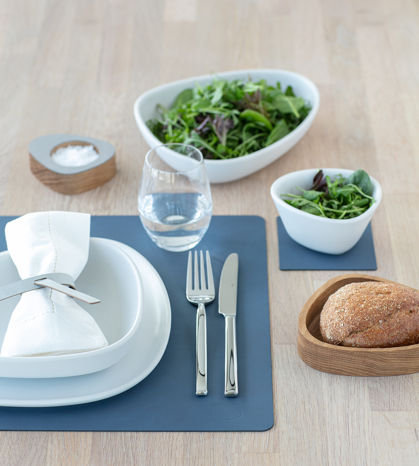 Lind DNA Dänemark Tischset Square 35x45cm Nupo dunkelblau