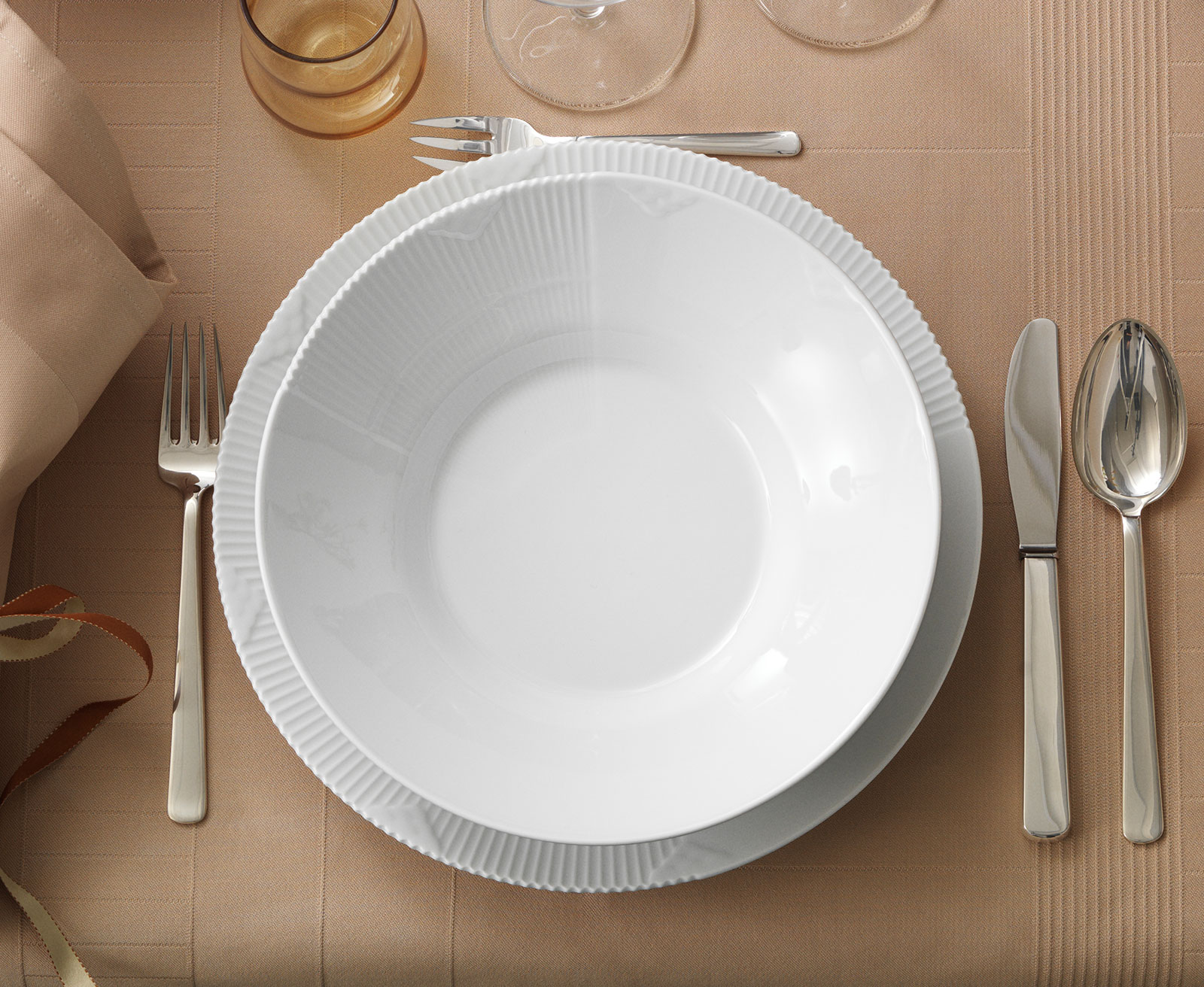 Royal Copenhagen Elements Weiß Speiseteller 28cm 2597627