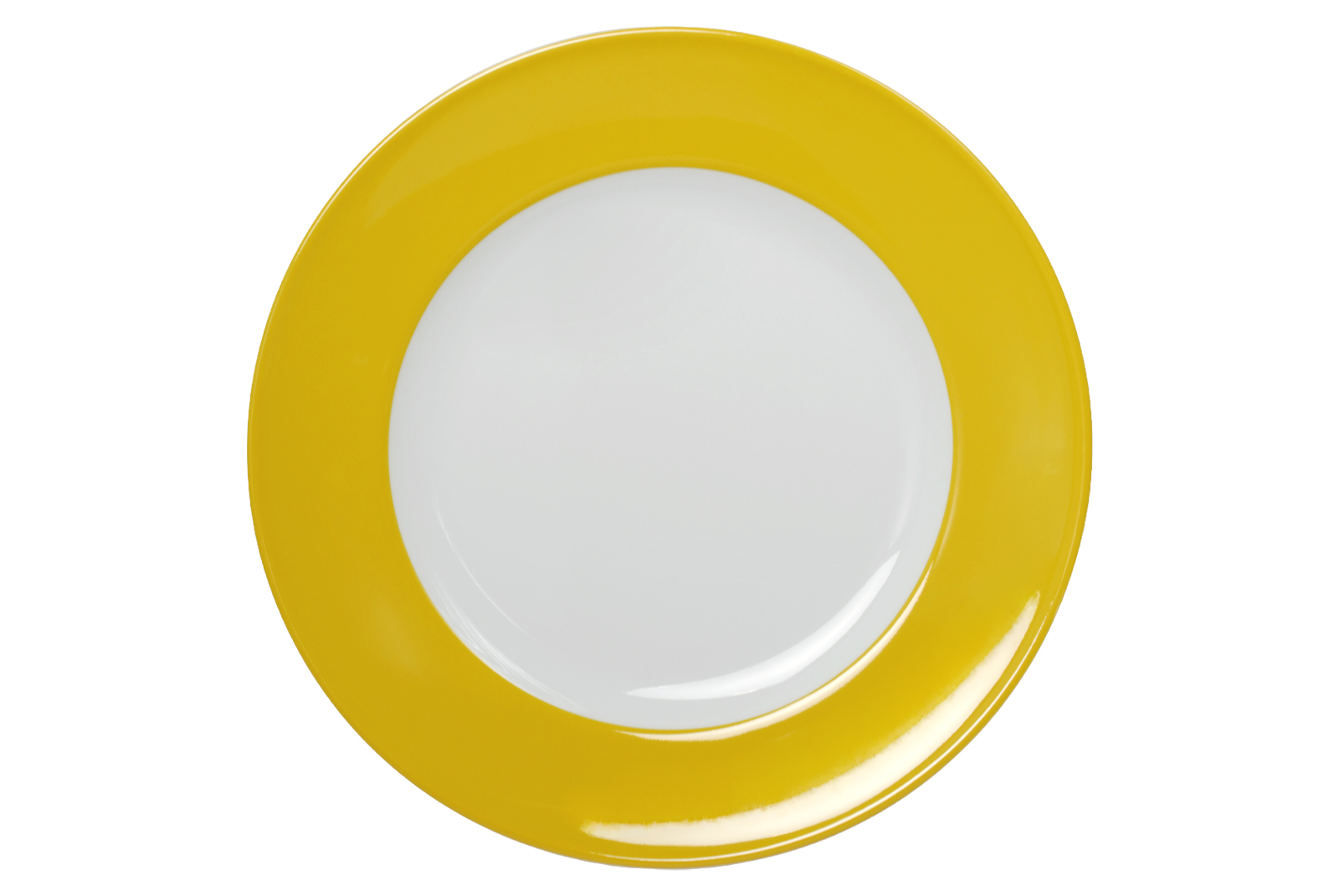 Dibbern Solid Color sonnengelb Frühstücksteller 21cm Fahne
