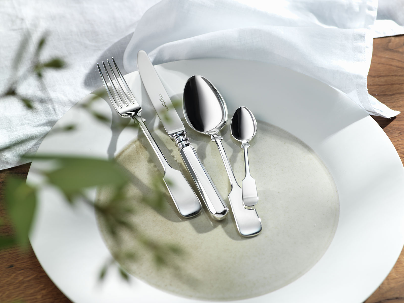 Robbe & Berking Alt-Spaten Dessertmesser (A) 925Silber