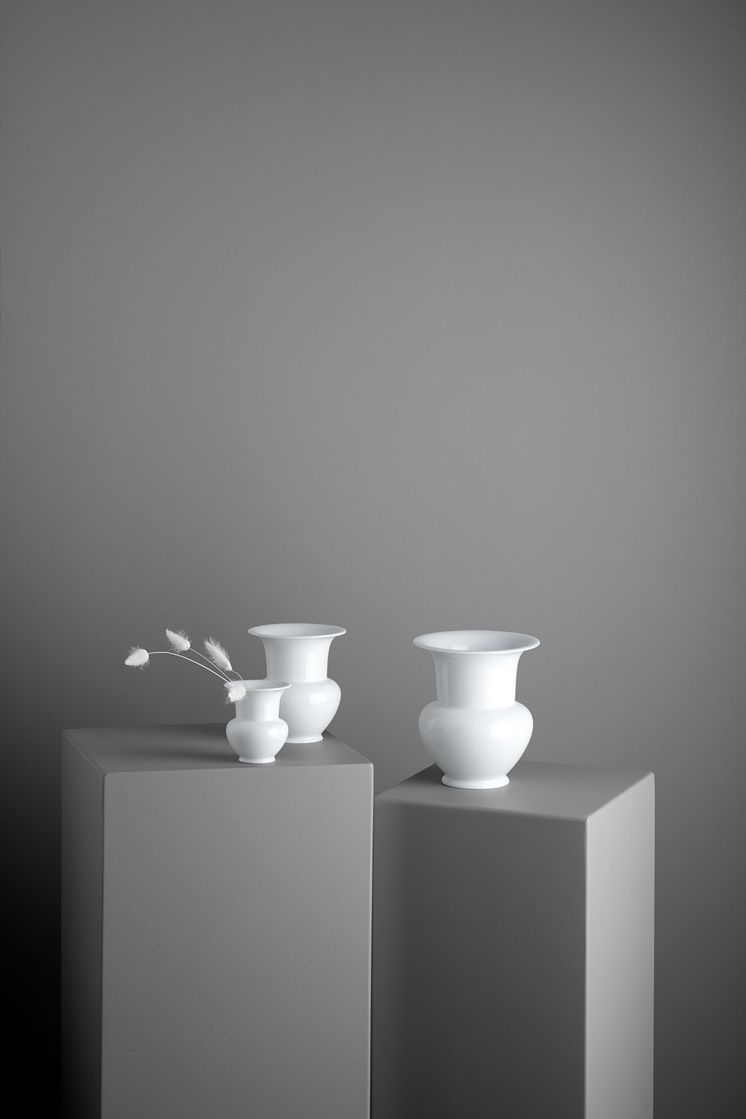 KPM -  Berlin Vase Fidibus 9cm klein weiß ( Fidibus 1 )