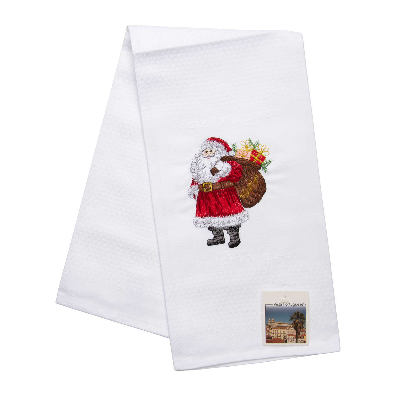 Vista Portuguese Geschirrtuch Santa Claus 50x70cm