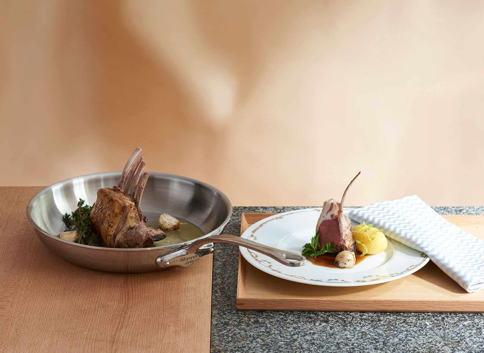 Mauviel M'Cook Bratpfanne niedrig 20cm Edelstahl