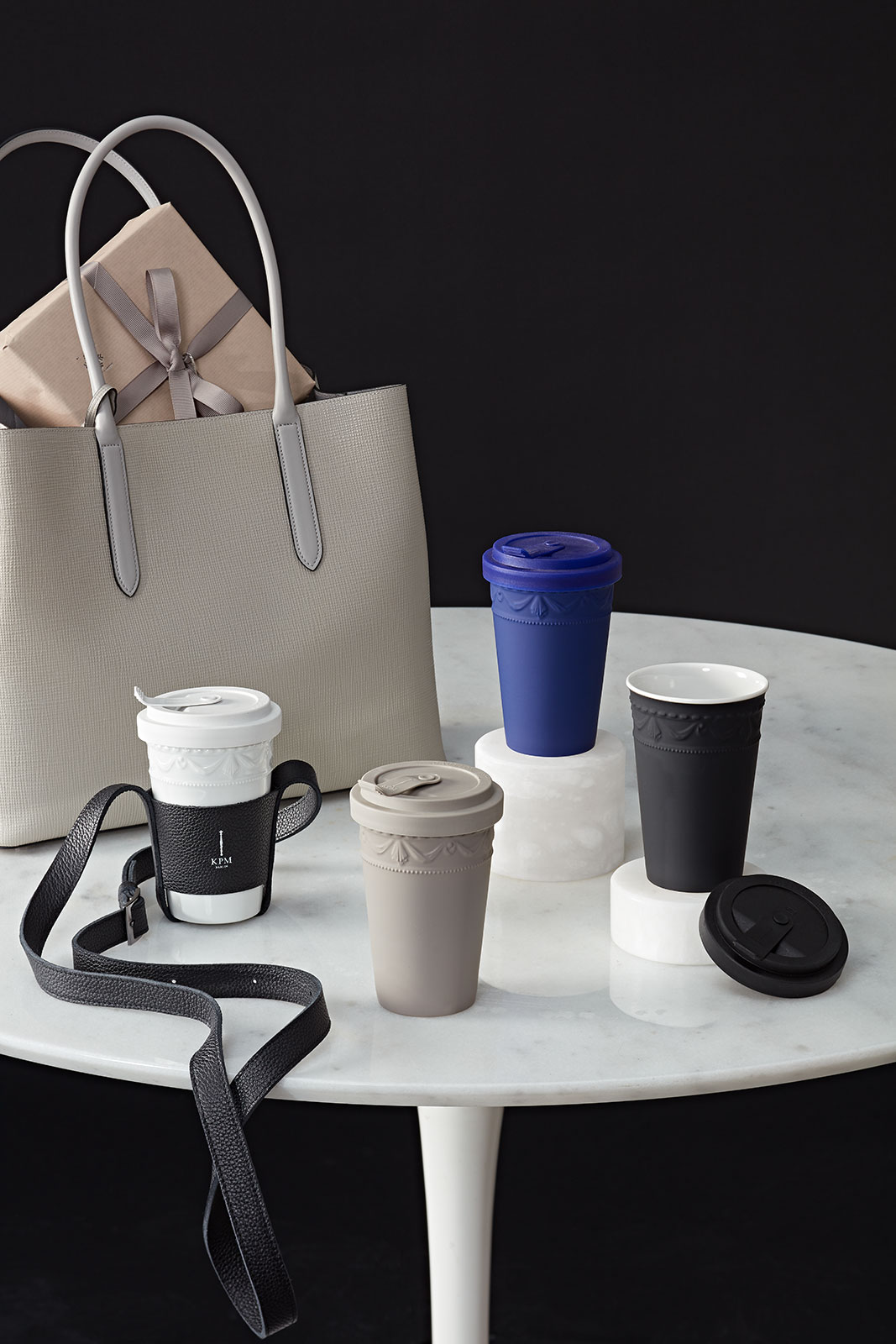 KPM -  Berlin Kurland grau To-Go Becher mit Deckel