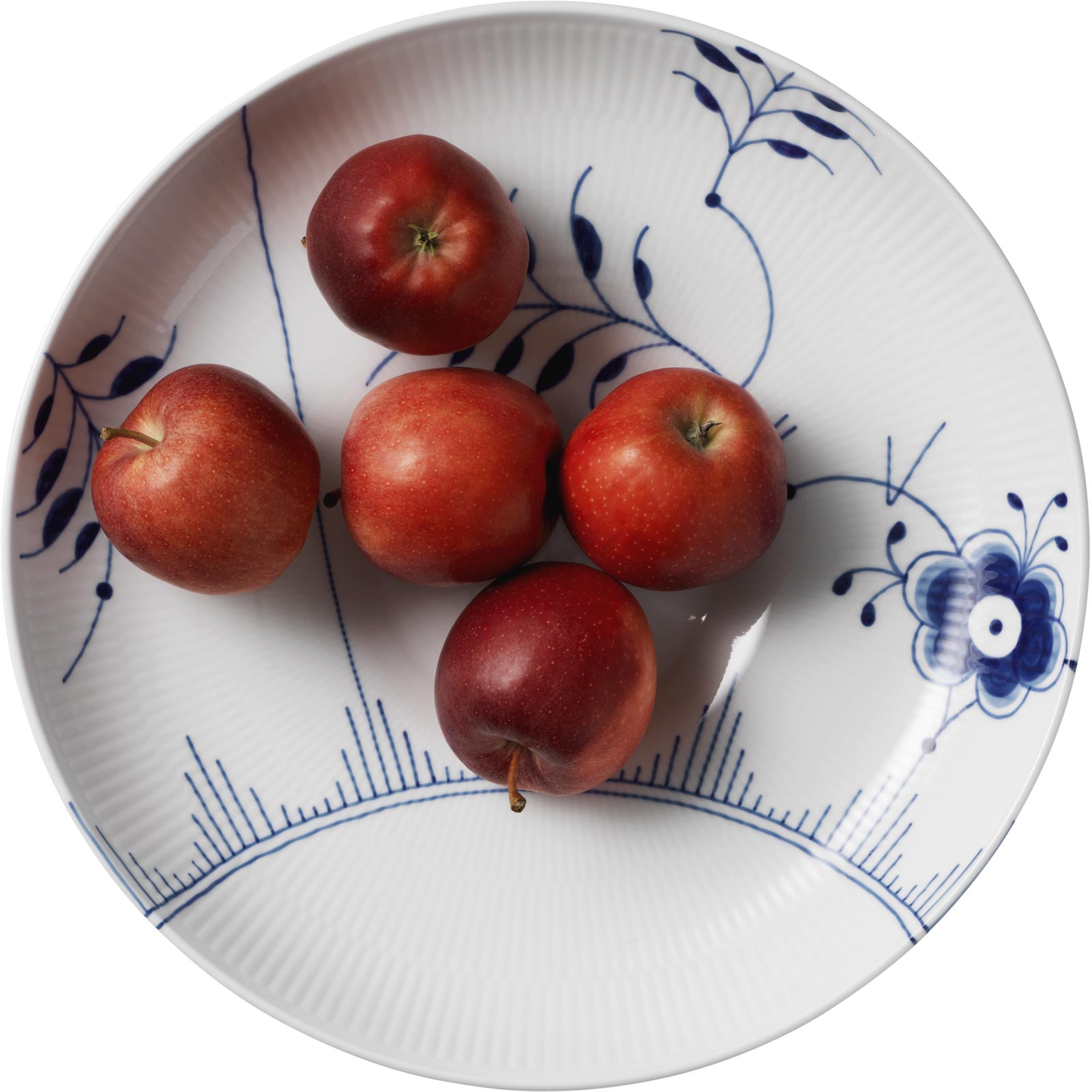 Royal Copenhagen Mega Blau Gerippt Schale 34cm