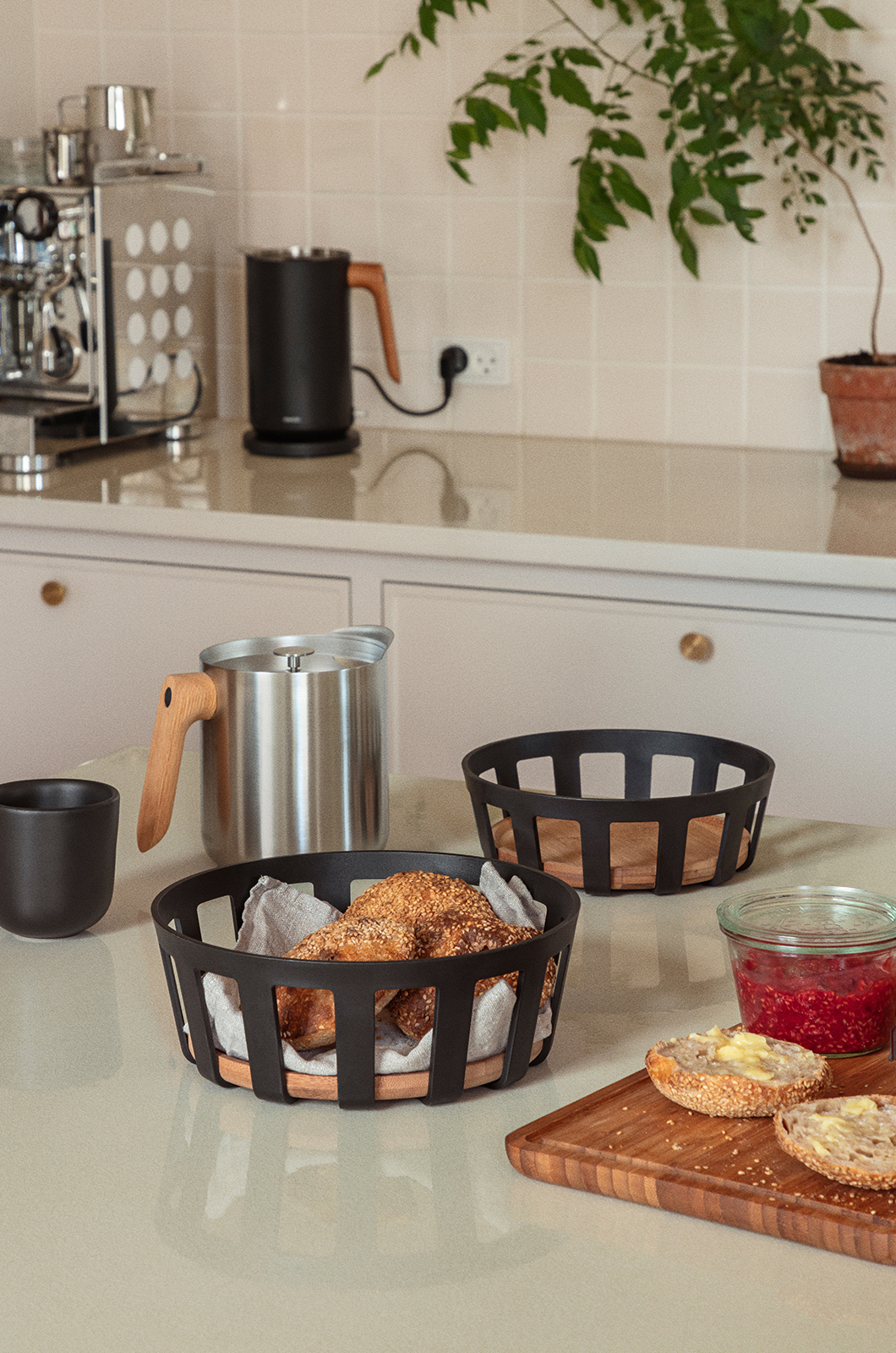 Eva Solo Nordic kitchen Brotkorb schwarz NEU