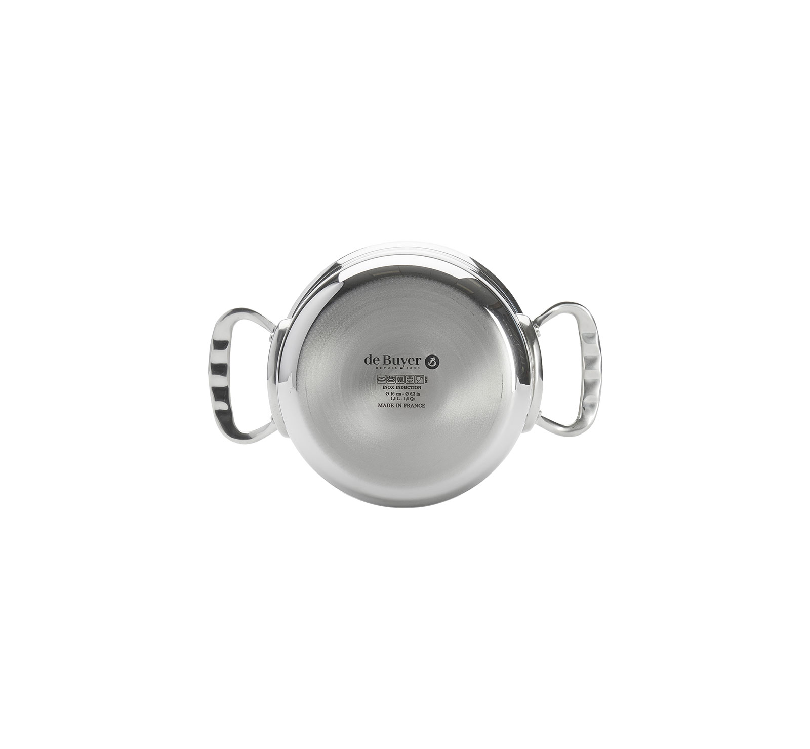 de Buyer Affinity Kochtopf mit Deckel 16cm Edelstahl