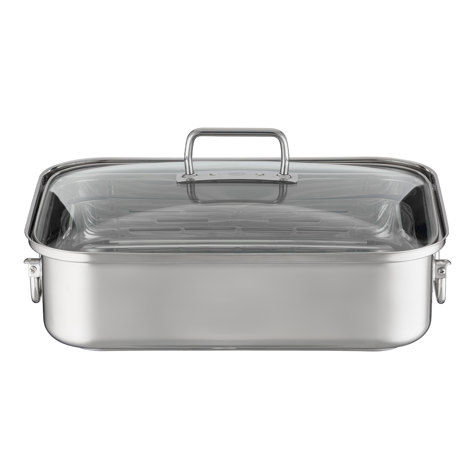 Rösle Expertiso Bräter 38x28cm rechteckig mit Deckel Edelstahl  91946