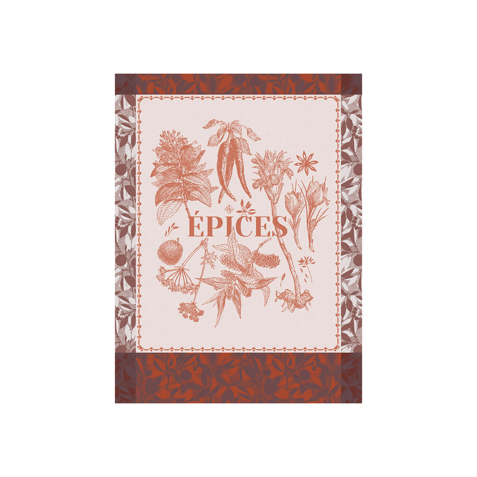 Le Jacquard Francais Epices & Aromates Geschirrtuch 80x60cm piment