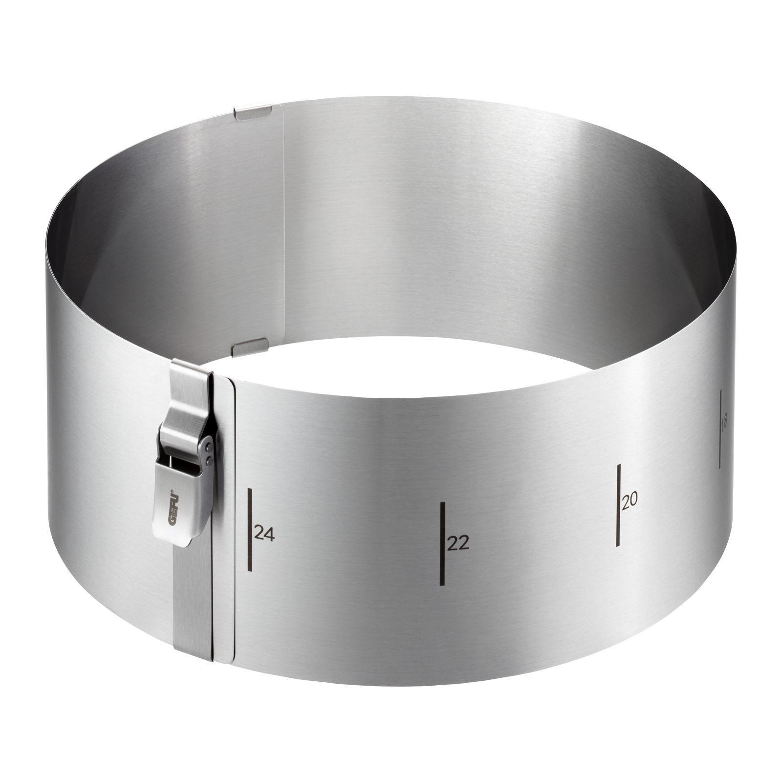 Gefu Tortenring TONDO CLIP  Ø16-30cm H10cm Edelstahl